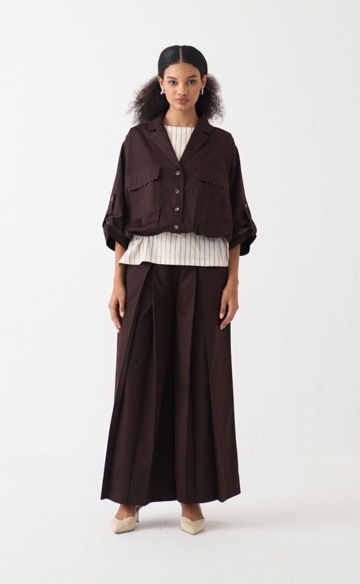 Short Elasticated Jacket - Three Clothing