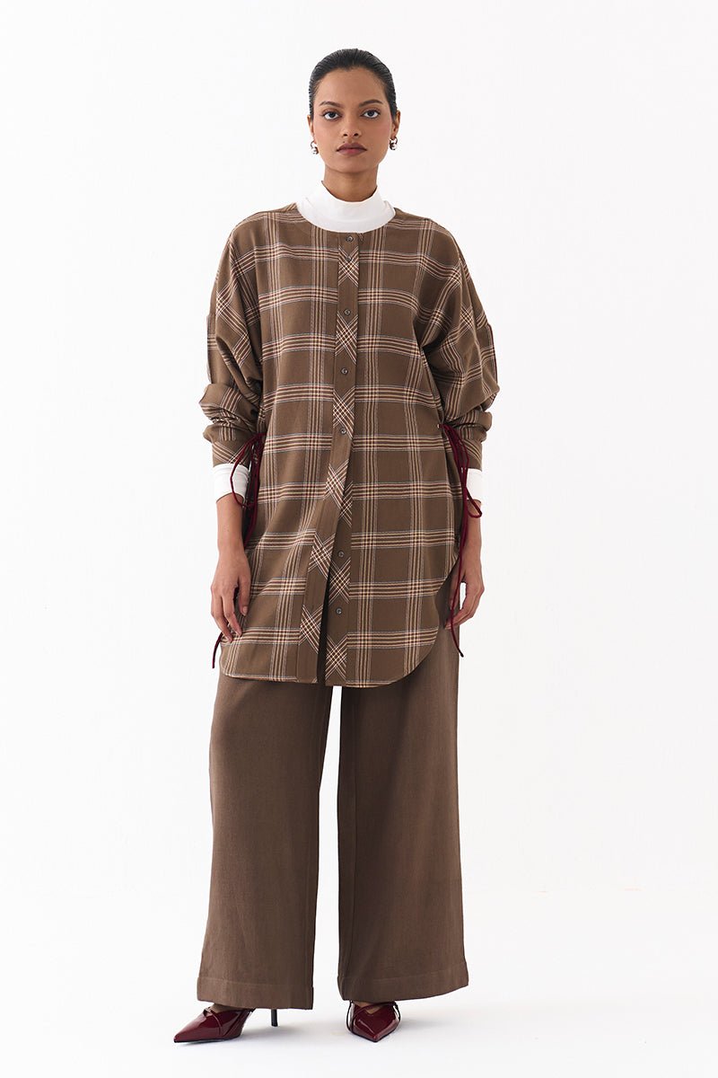 Side Drawstring Shirt - Three Clothing