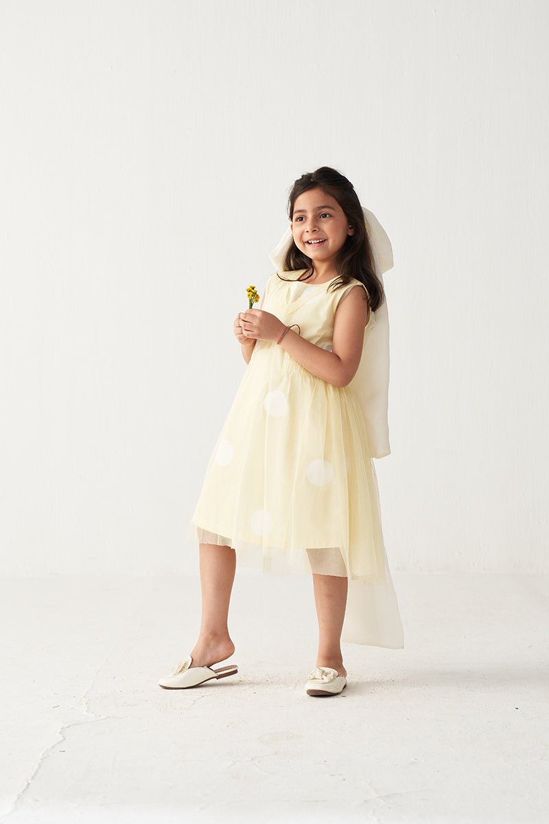 Side Elastic Dress + Net Slip - Three Clothing