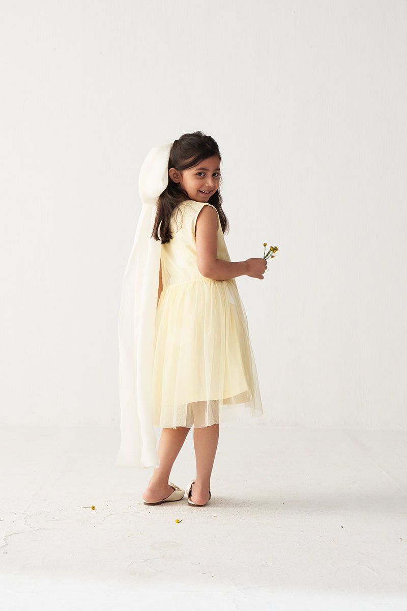 Side Elastic Dress + Net Slip - Three Clothing