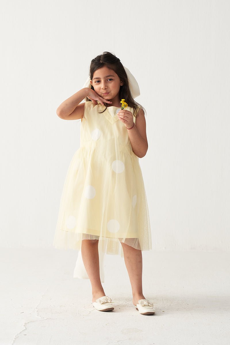 Side Elastic Dress + Net Slip - Three Clothing
