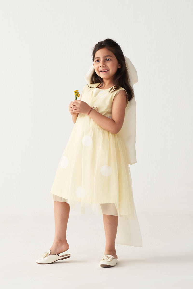 Side Elastic Dress + Net Slip - Three Clothing