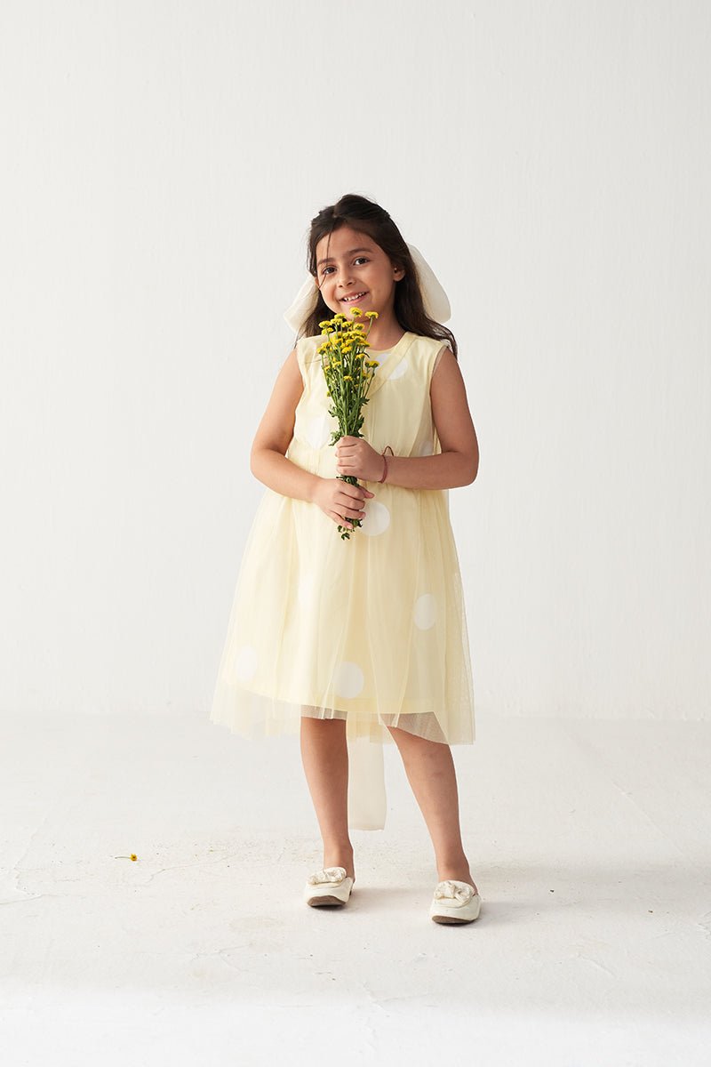Side Elastic Dress + Net Slip - Three Clothing