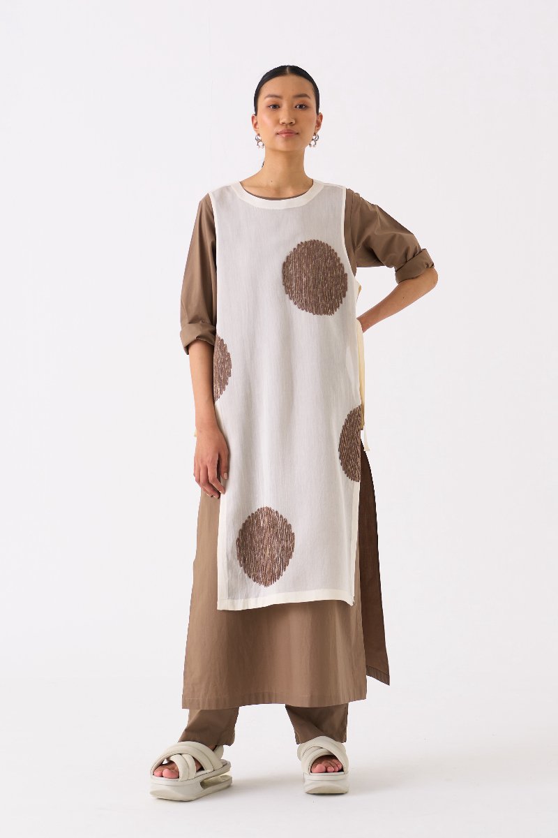 Side Tie Overlay Tunic Co ord 3 Cedar - Three