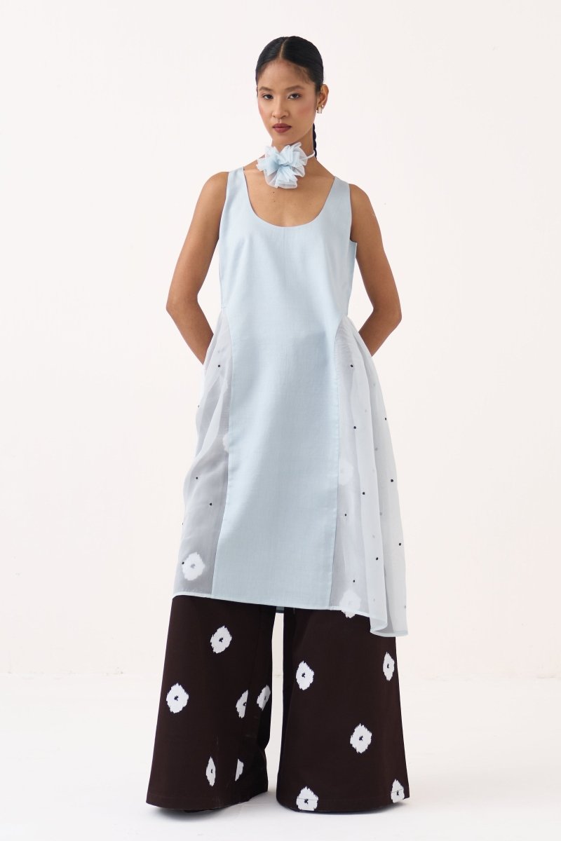 Side U - gather Tunic Co - ord (Set of 2) - Three Clothing
