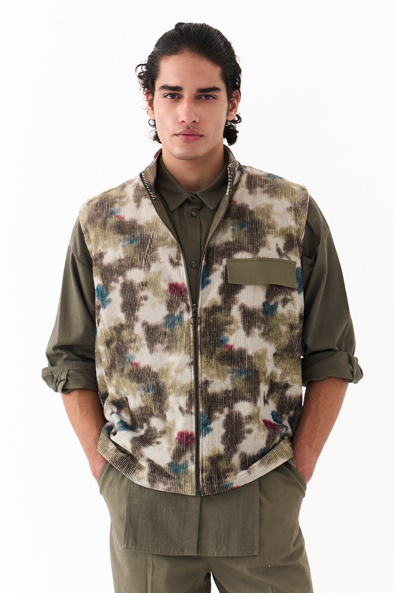 Sleeveless Bomber Jacket - Three Clothing