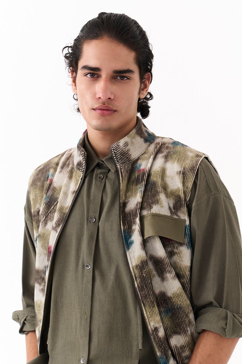 Sleeveless Bomber Jacket - Three Clothing