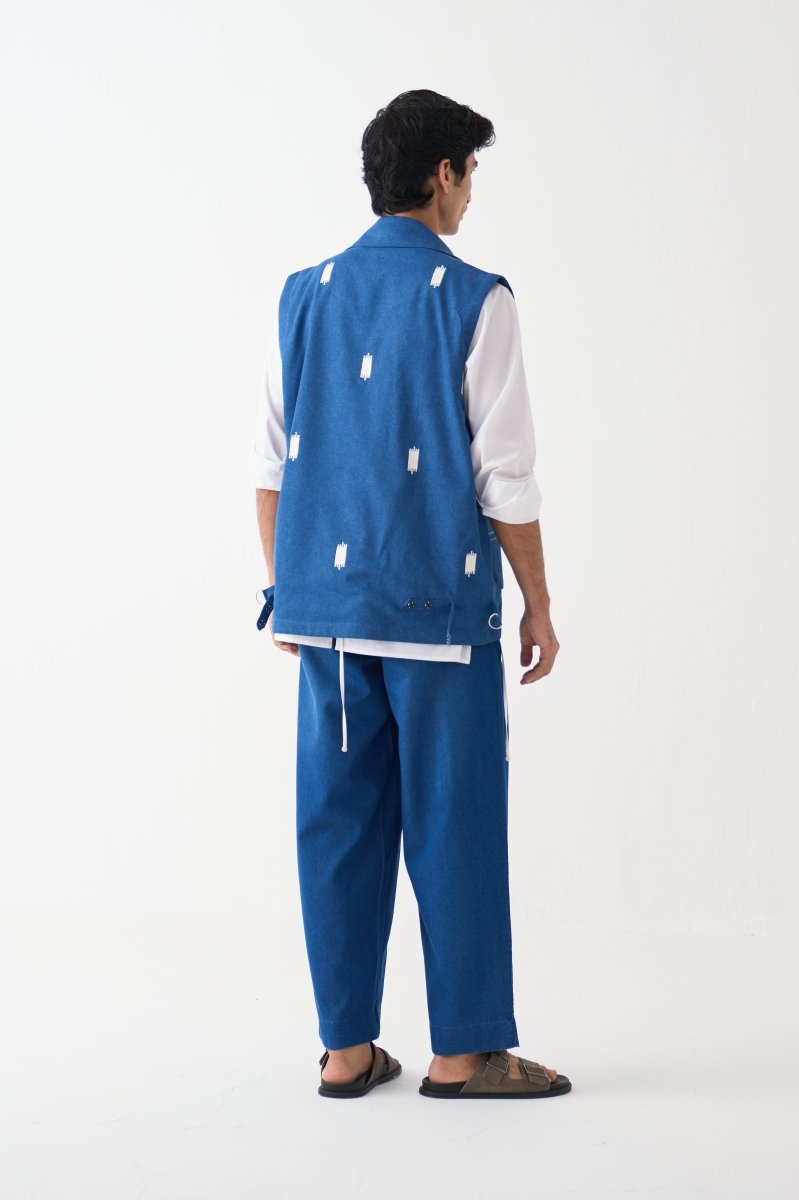 Sleeveless Utility Jacket Co - Ord (Set of 3) - Three Clothing