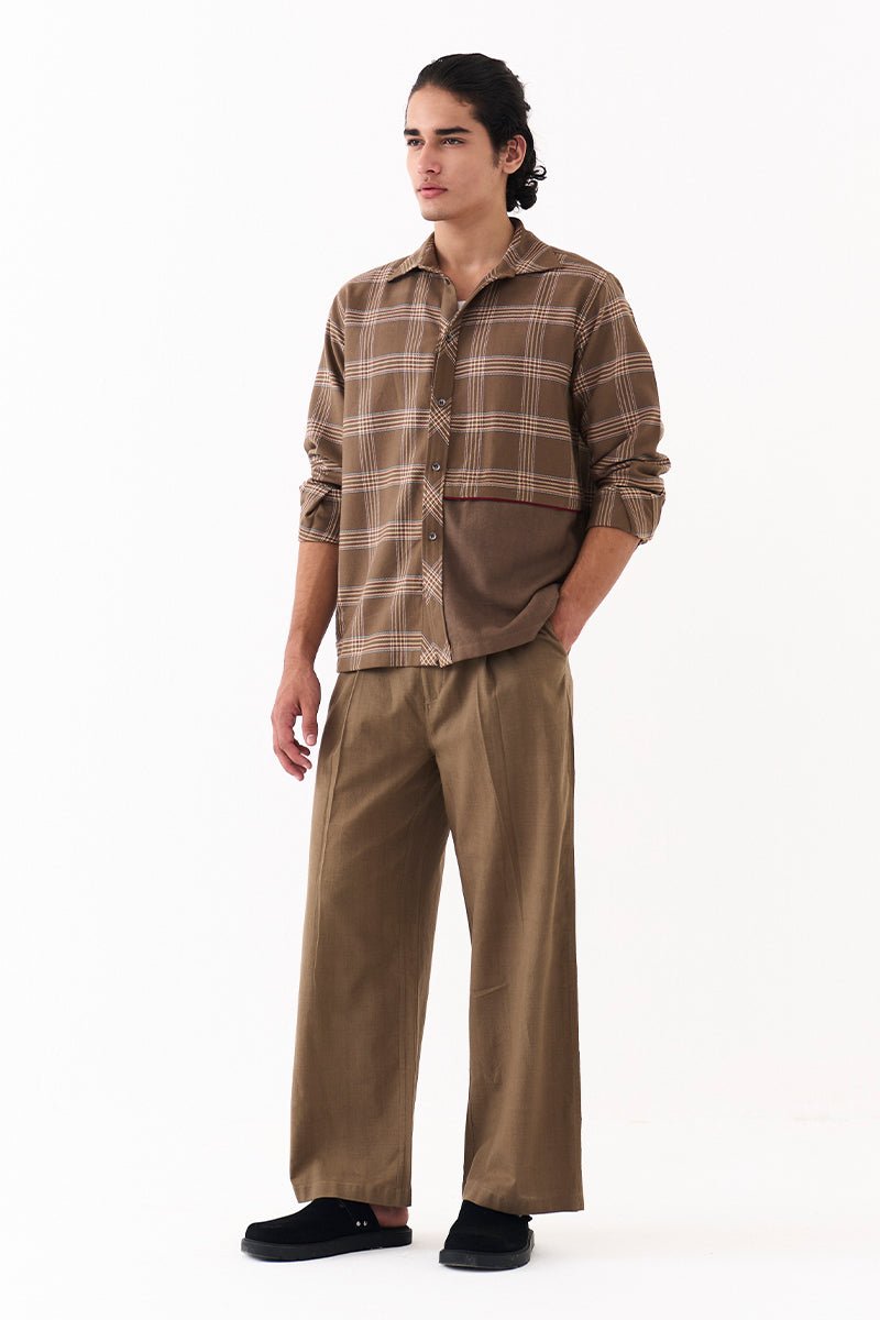 Solid Panel Shirt Co - Ord - Three Clothing