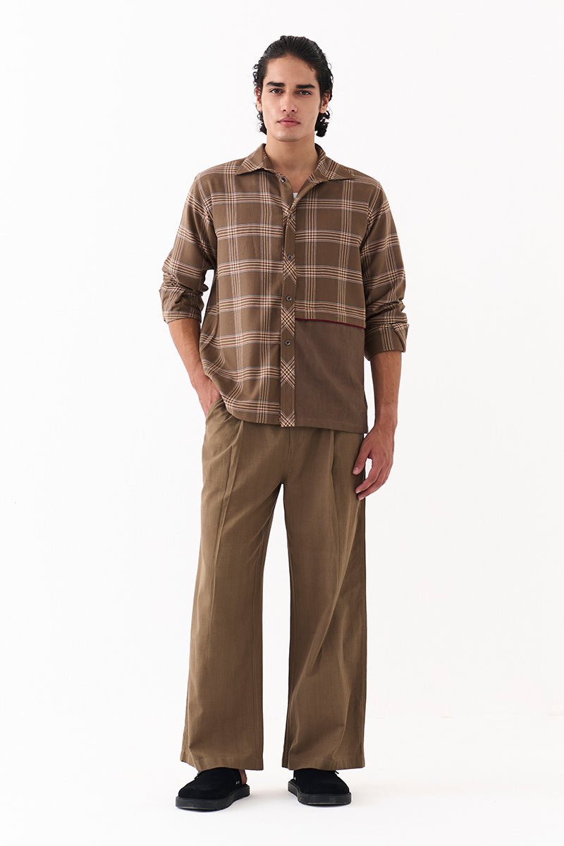 Solid Panel Shirt Co - Ord - Three Clothing