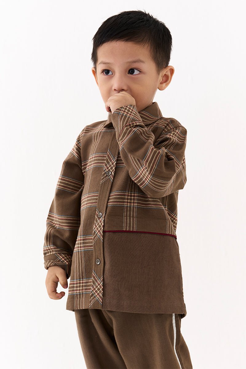 Solid Panel Shirt Co - Ord - Three Clothing