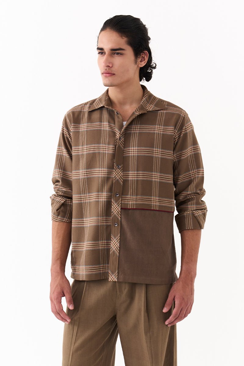Solid Panel Shirt Co - Ord - Three Clothing