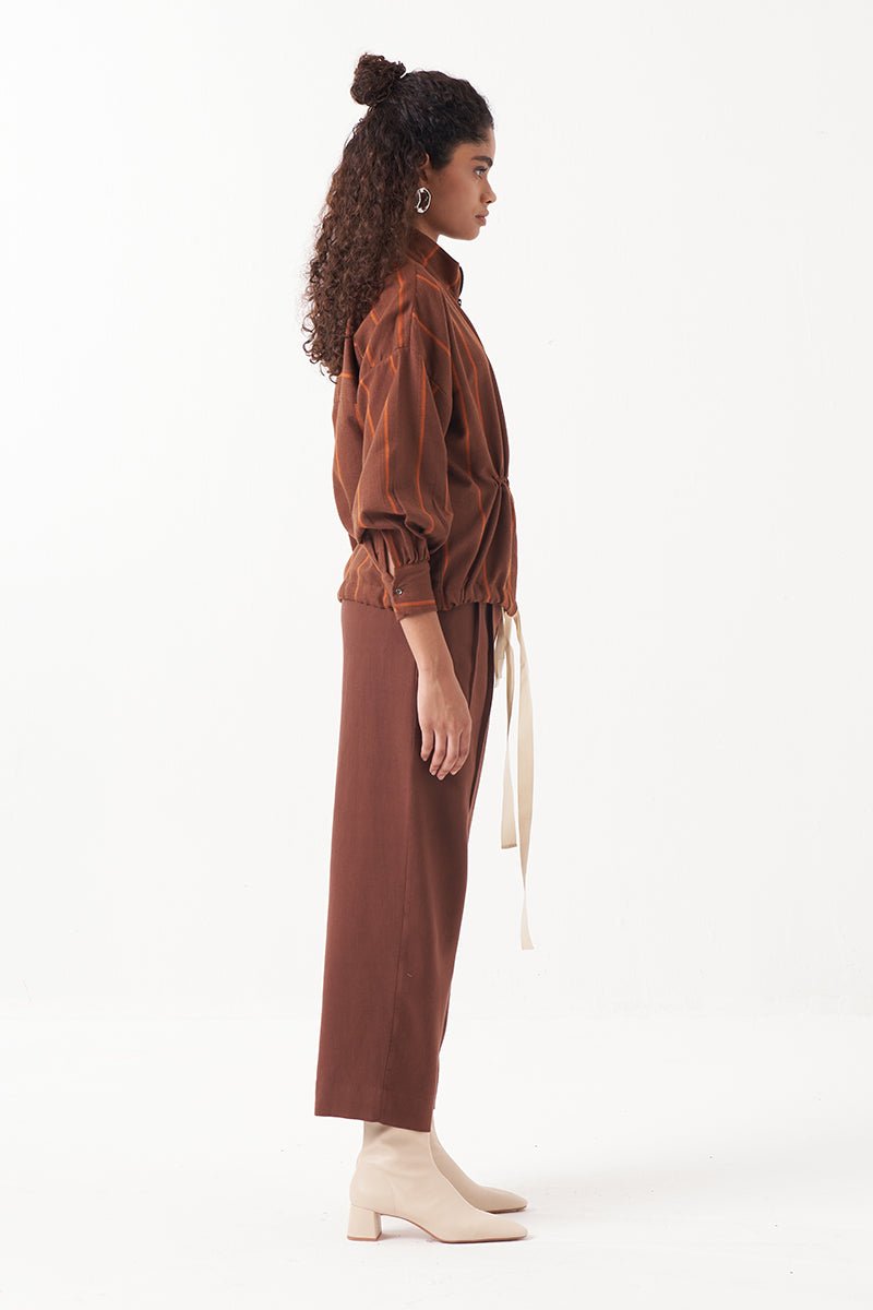 Solid Three Pleat Pant - Three Clothing