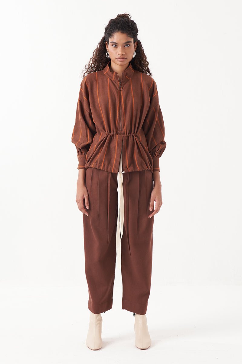 Solid Three Pleat Pant - Three Clothing