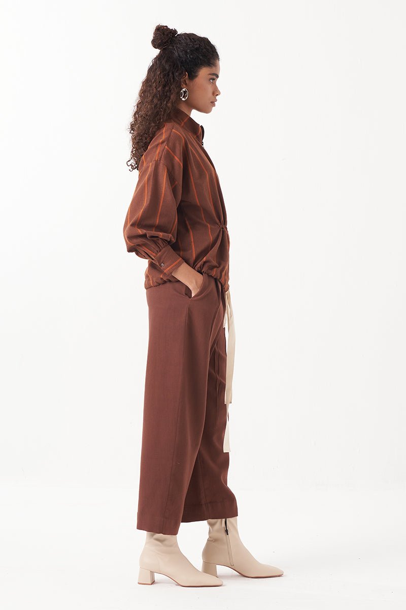 Solid Three Pleat Pant - Three Clothing