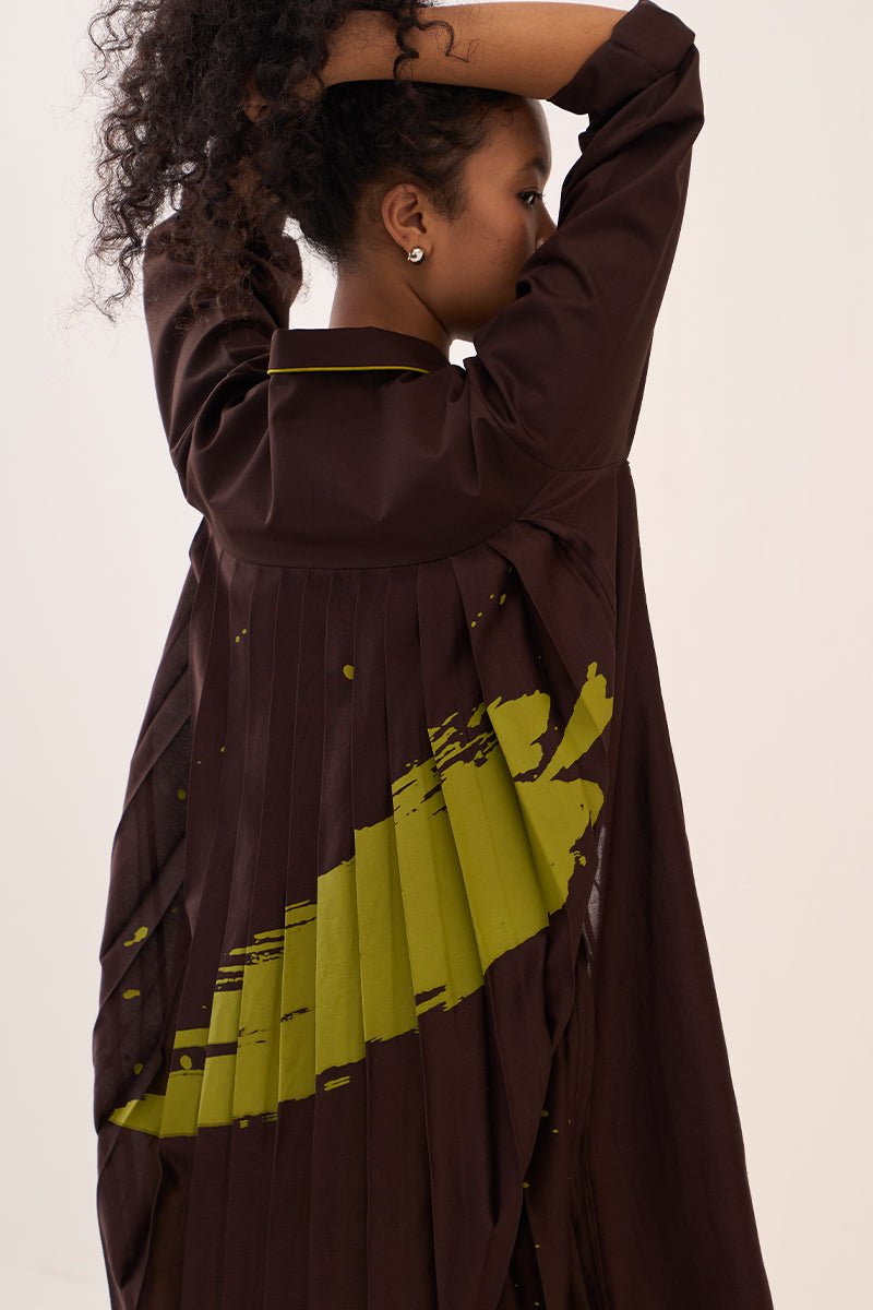 Splash Back Pleat Jacket - Three Clothing