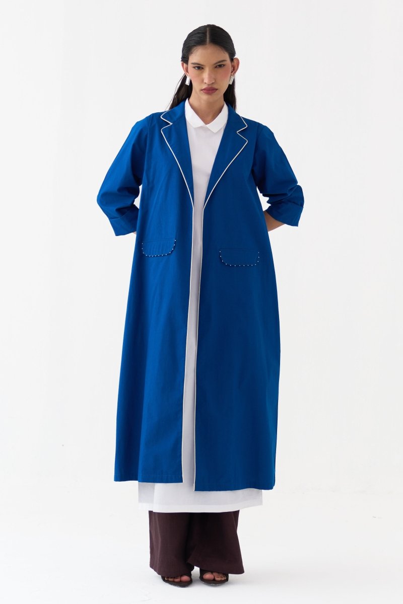 Splash Print Back Pleat Jacket - Three Clothing