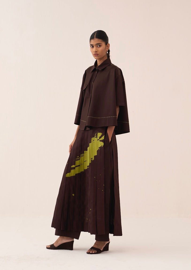 Splash Print Skirt Pant - Three Clothing