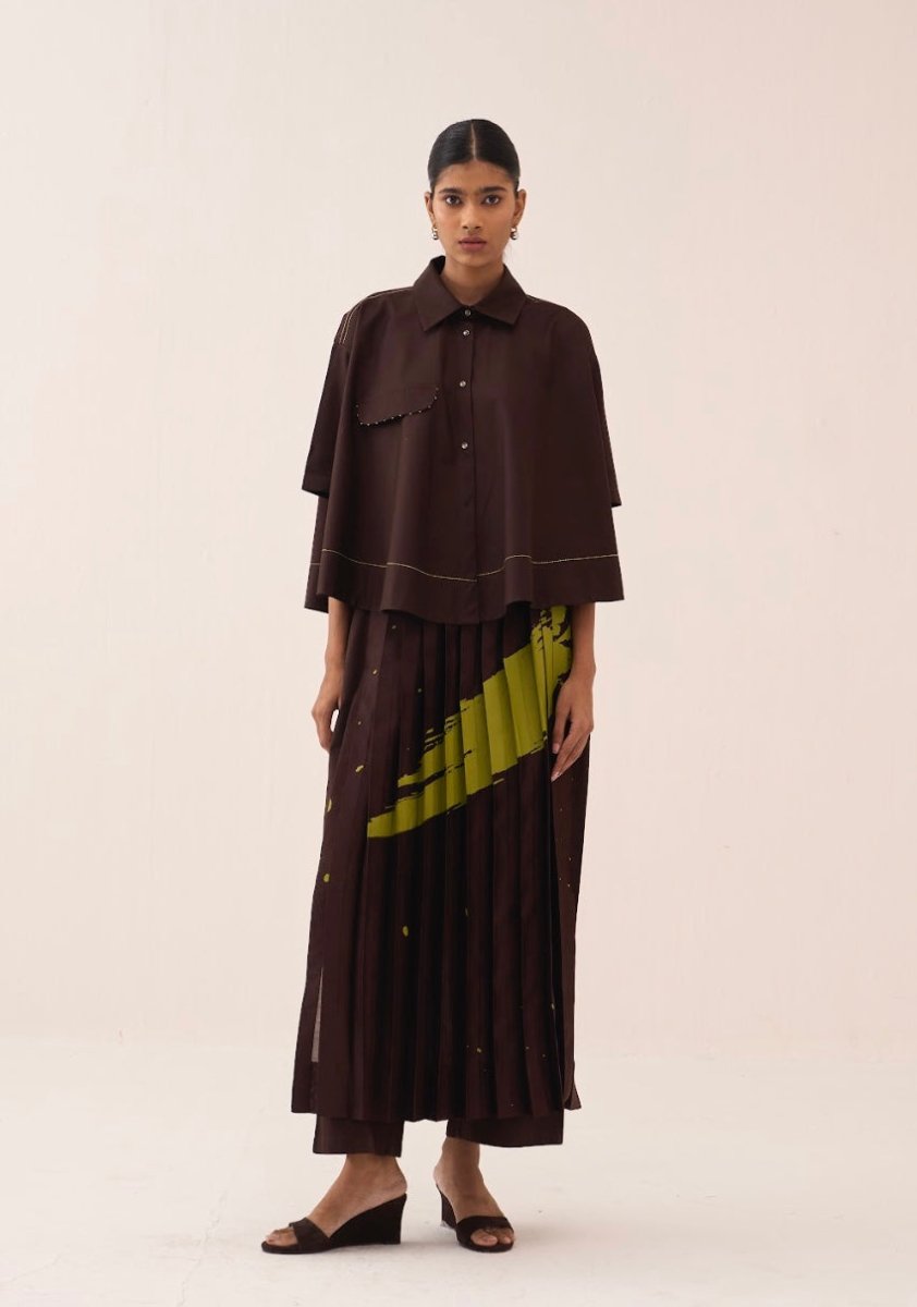 Splash Print Skirt Pant - Three Clothing