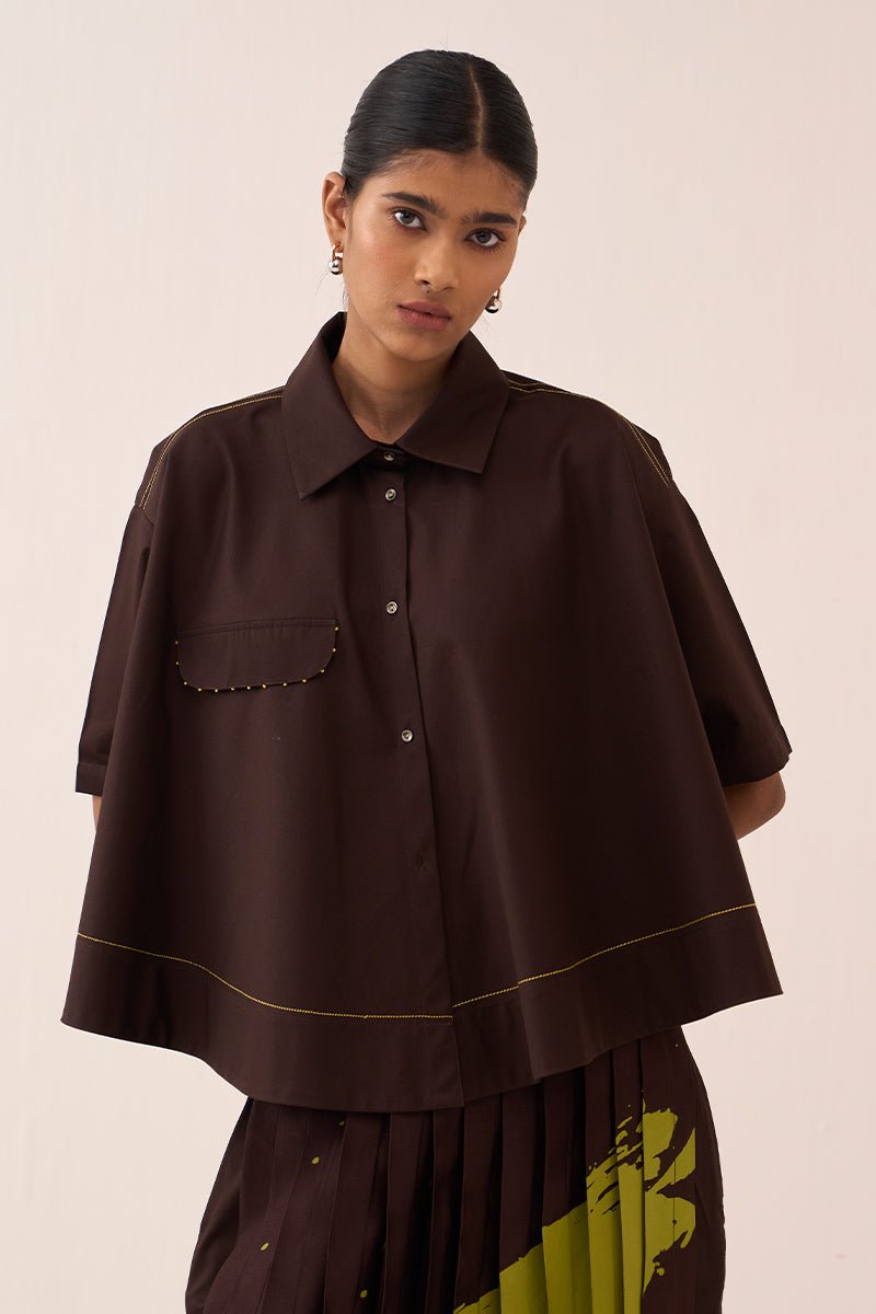 Splash Print Skirt Pant Co - Ord (Set Of 2) - Three Clothing