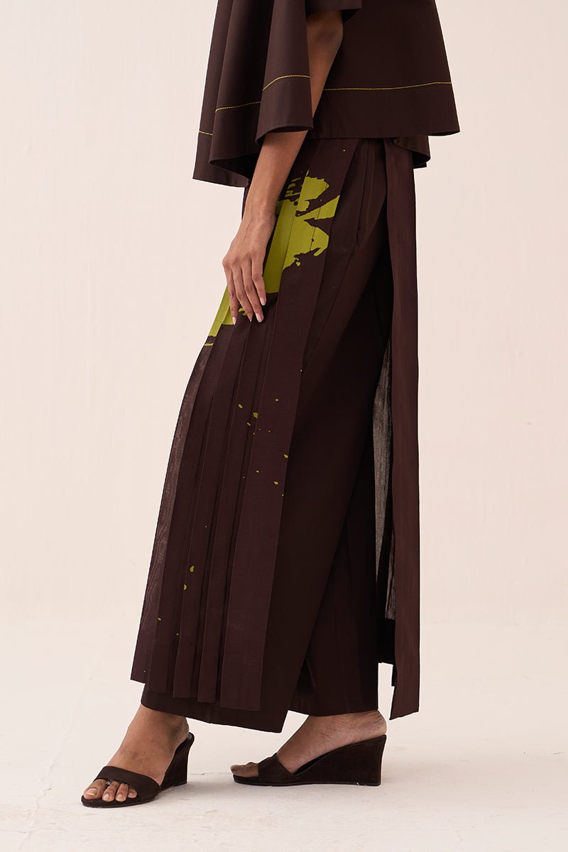 Splash Print Skirt Pant Co - Ord (Set Of 2) - Three Clothing