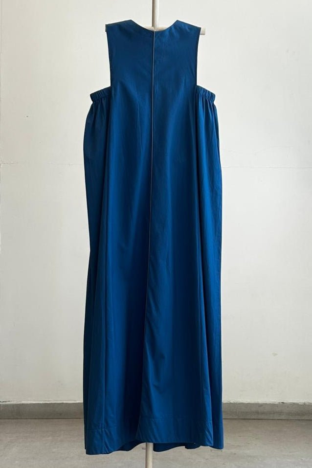 Square Armhole Dress Electric blue - Three Clothing