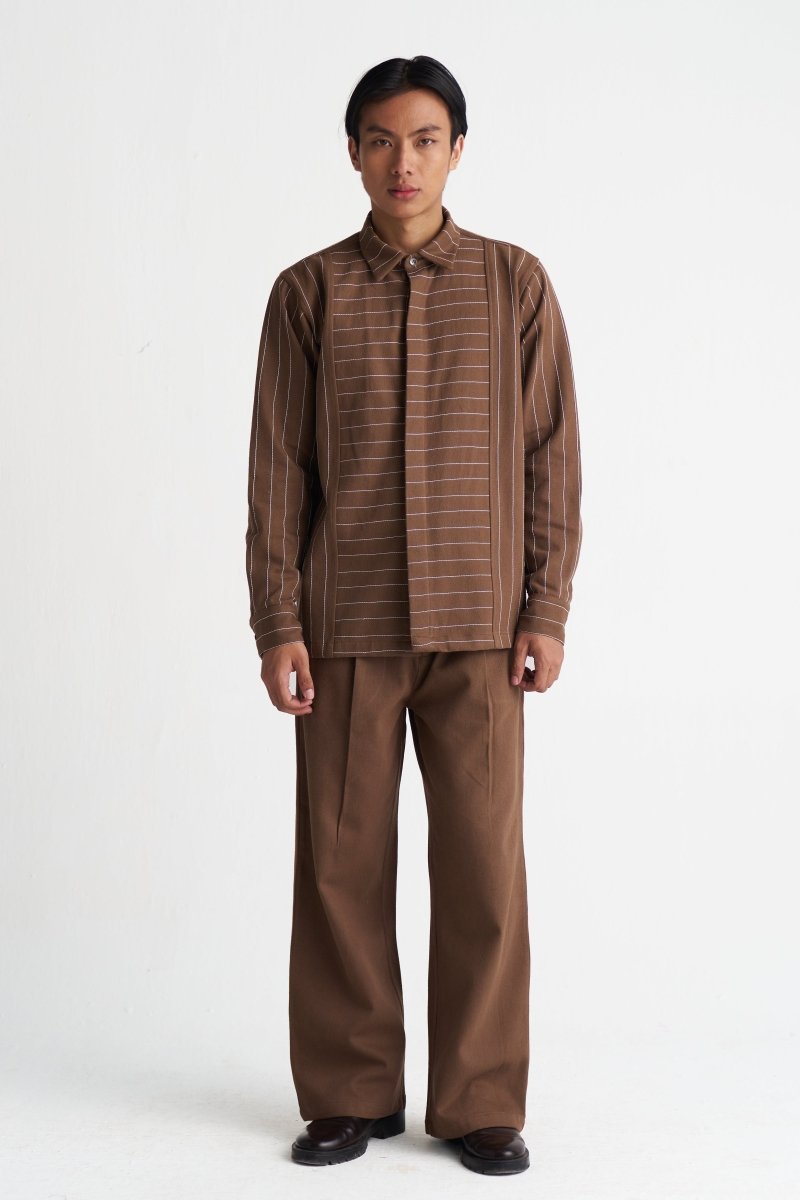 Stripe Trench Co-ord (Set of 3) - Three Clothing