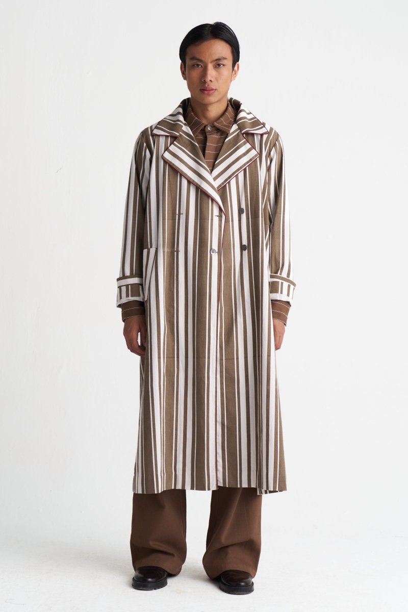 Stripe Trench Co-ord (Set of 3) - Three Clothing