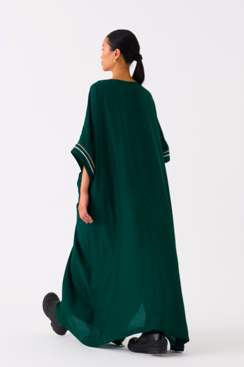 Tie Kaftan Forest Green - Three