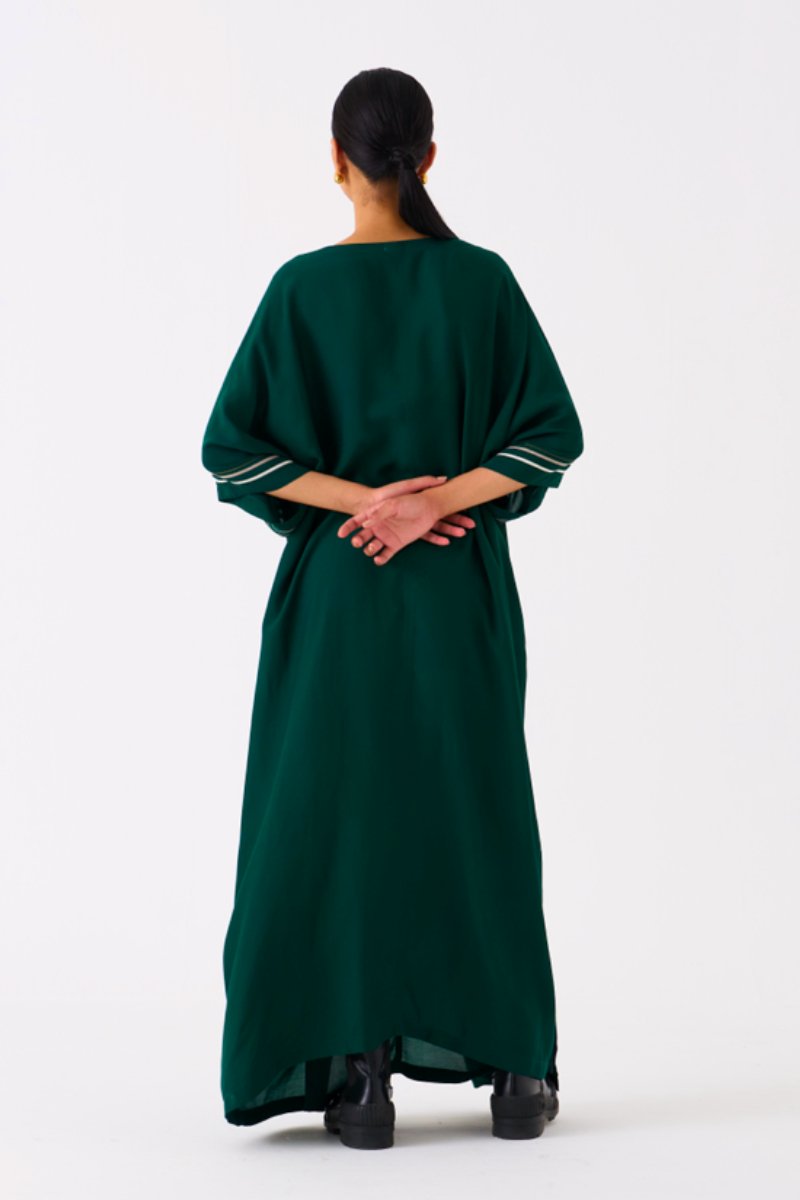 Tie Kaftan Forest Green - Three