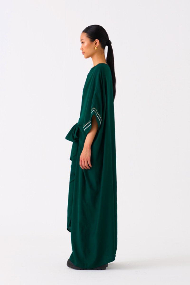 Tie Kaftan Forest Green - Three