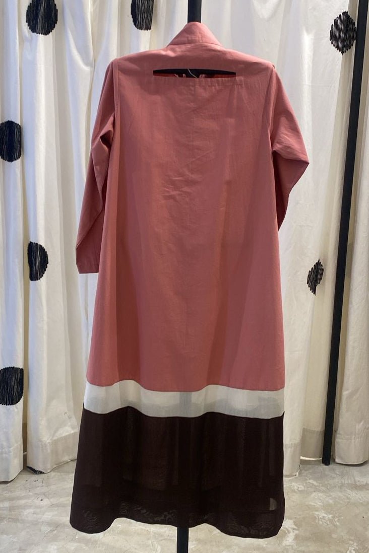 Turtle Neck Dress Coral - Three Clothing