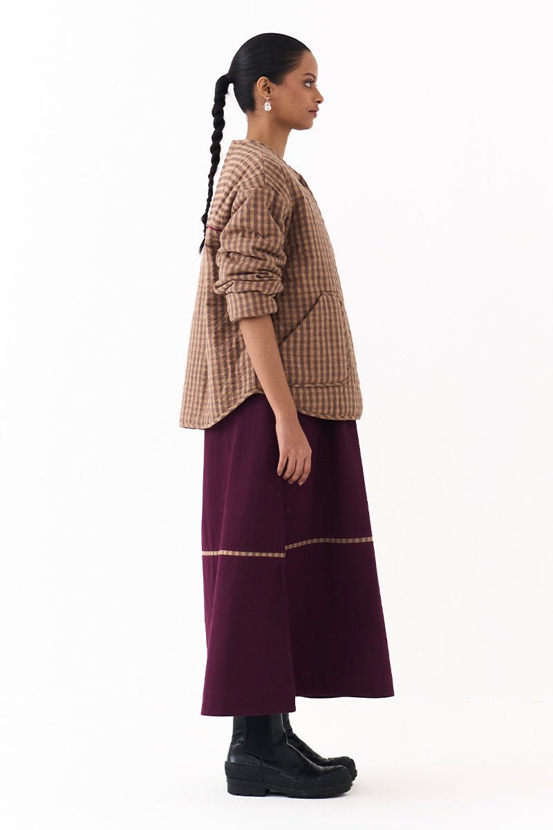 U Hem Quilted Jacket - Three Clothing