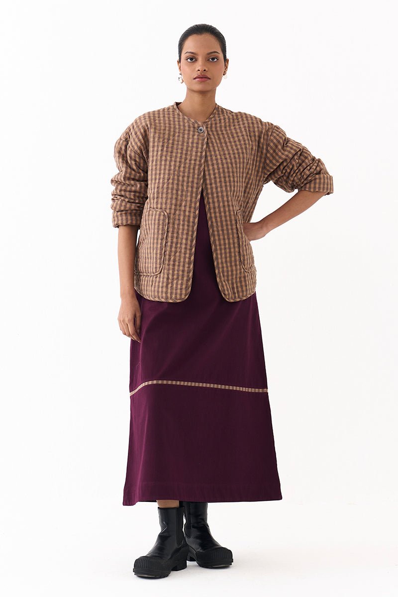 U Hem Quilted Jacket Co - Ord (Set of 2) - Three Clothing