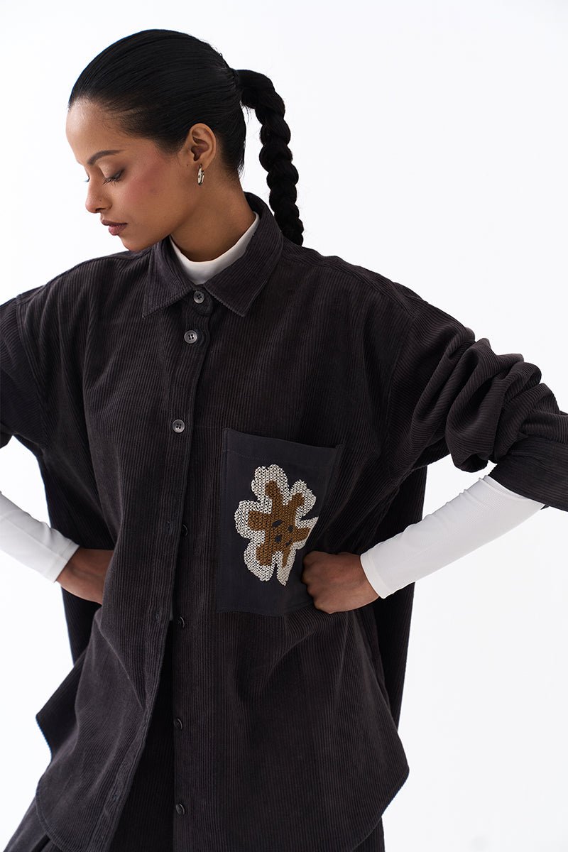 U Hem Shirt Oversized Co - Ord (Set of 2) - Three Clothing