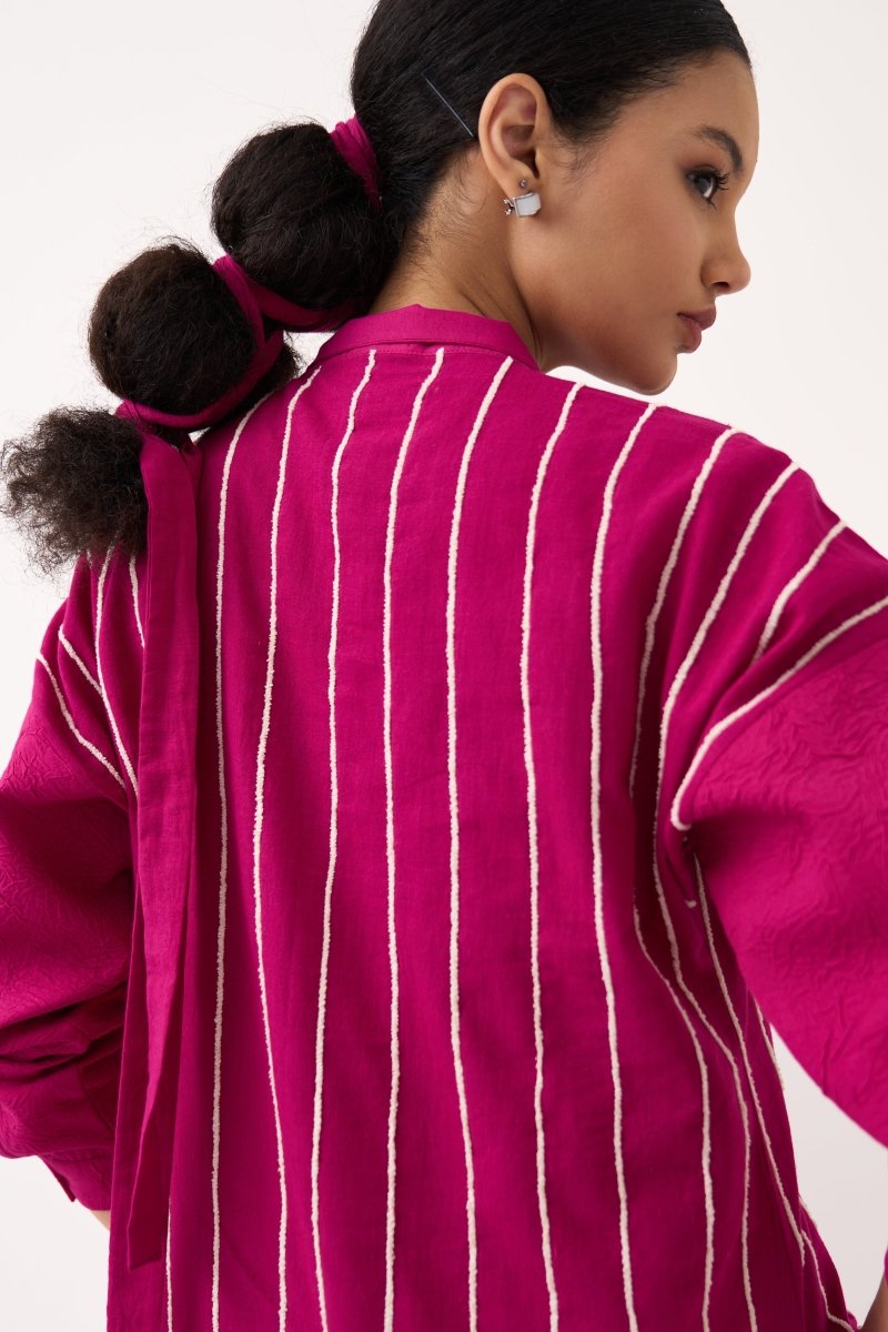 U-Yoke Emb. Tunic - Three Clothing