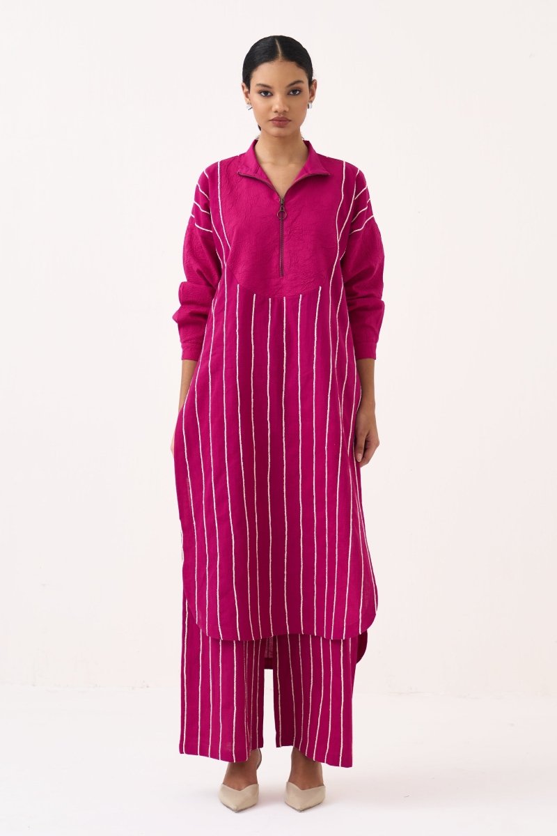 U-Yoke Emb. Tunic - Three Clothing