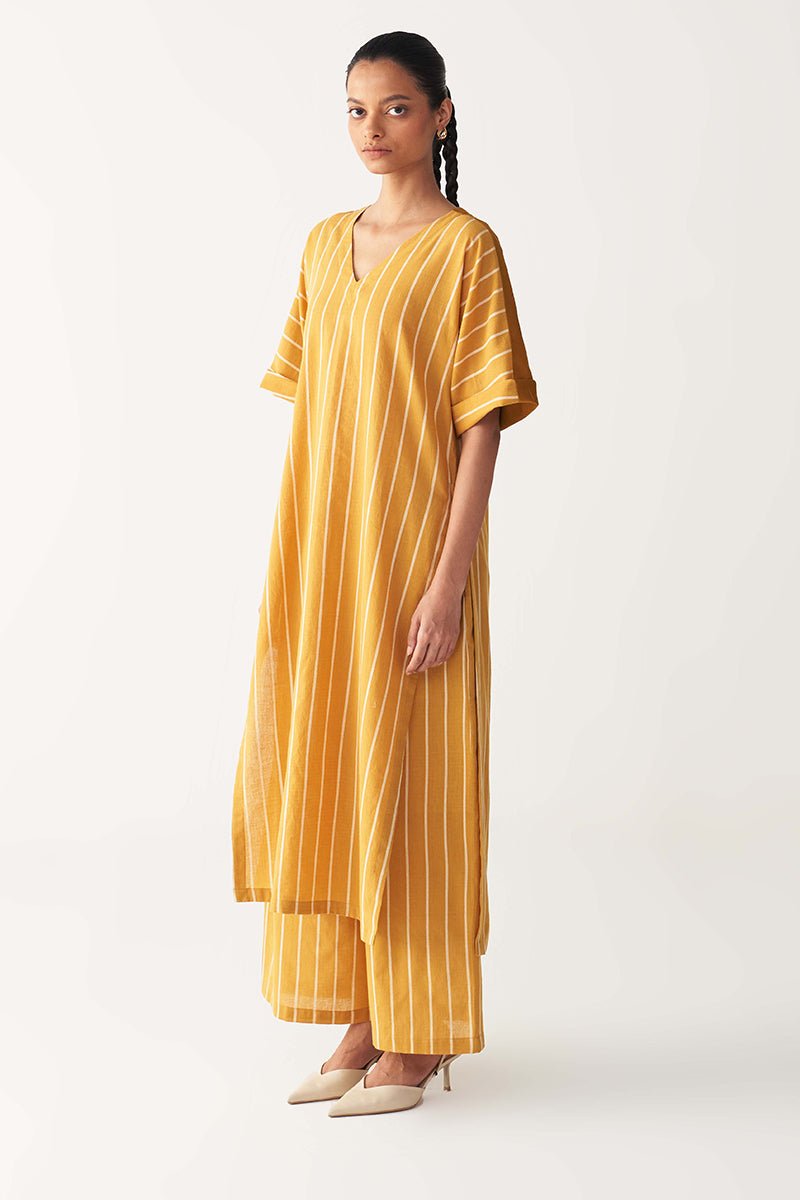 V - Neck Kaftan Co - Ord - Three Clothing