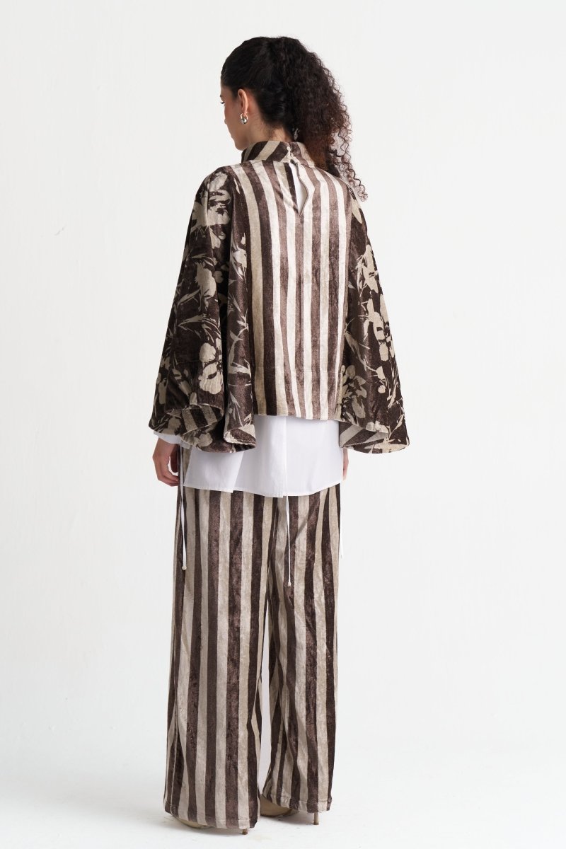 Velvet Poncho (Including Shirt) - Three Clothing