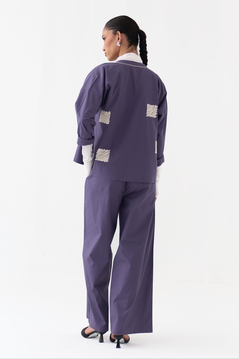 Wave Emb. Top - Three Clothing