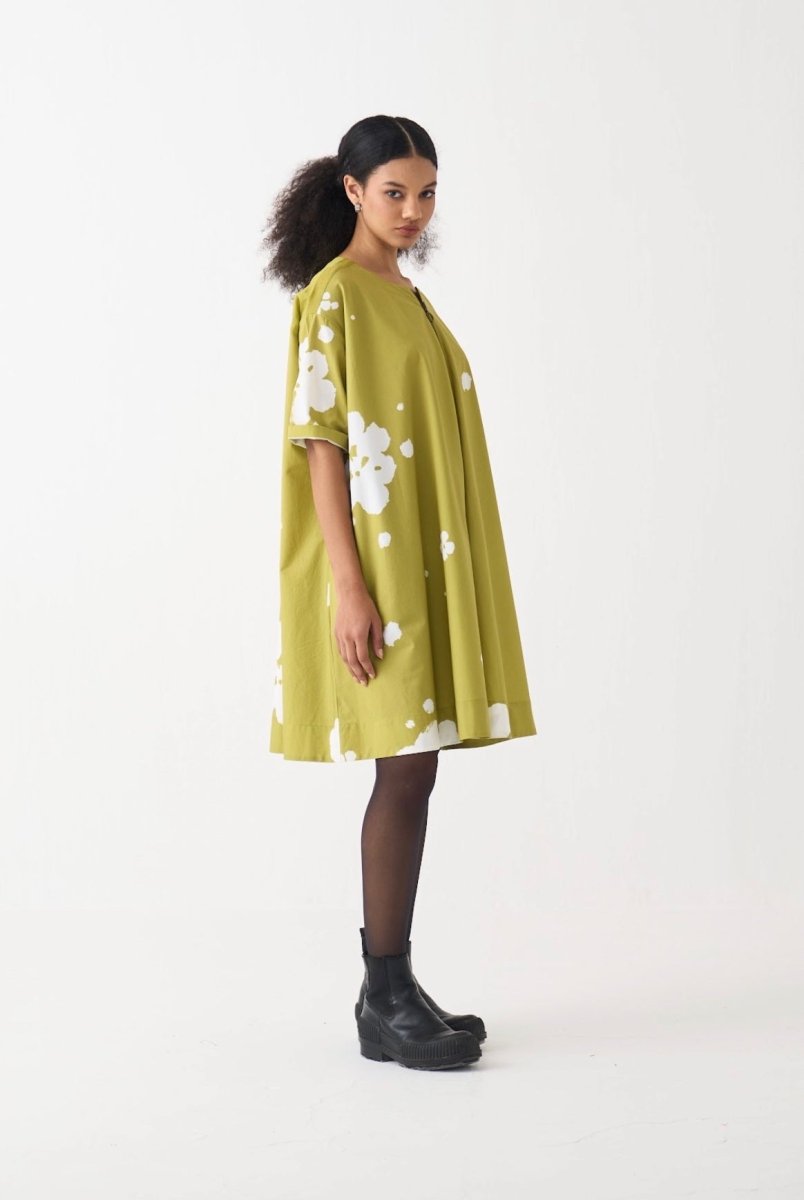 Wide hem floral dress - Three Clothing