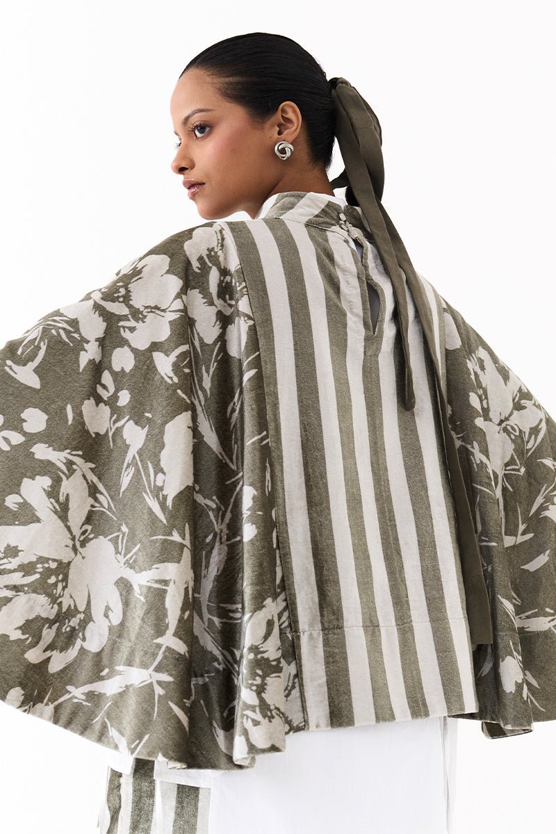 Wide Hem Poncho - Three Clothing