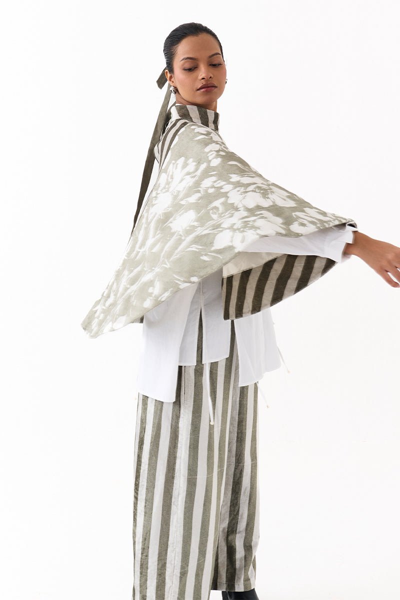 Wide Hem Poncho Co - Ord (Set of 3) - Three Clothing