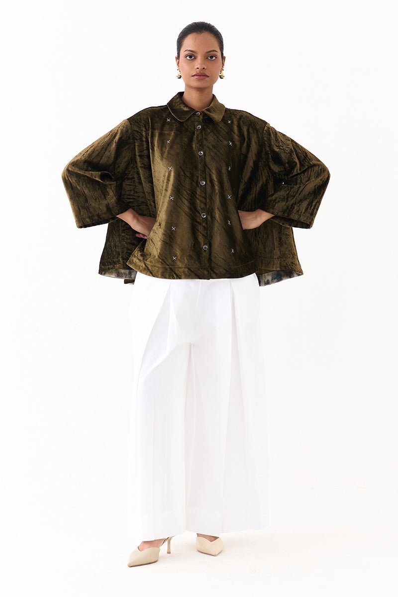 Wide Hem Shirt - Three Clothing