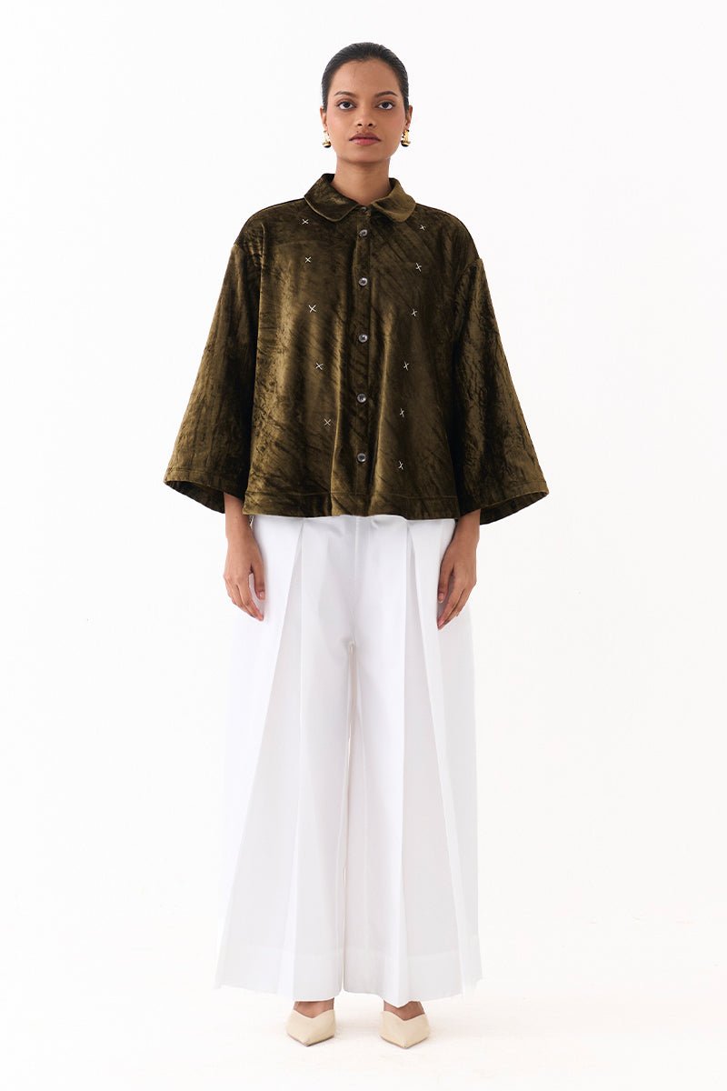 Wide Hem Shirt - Three Clothing