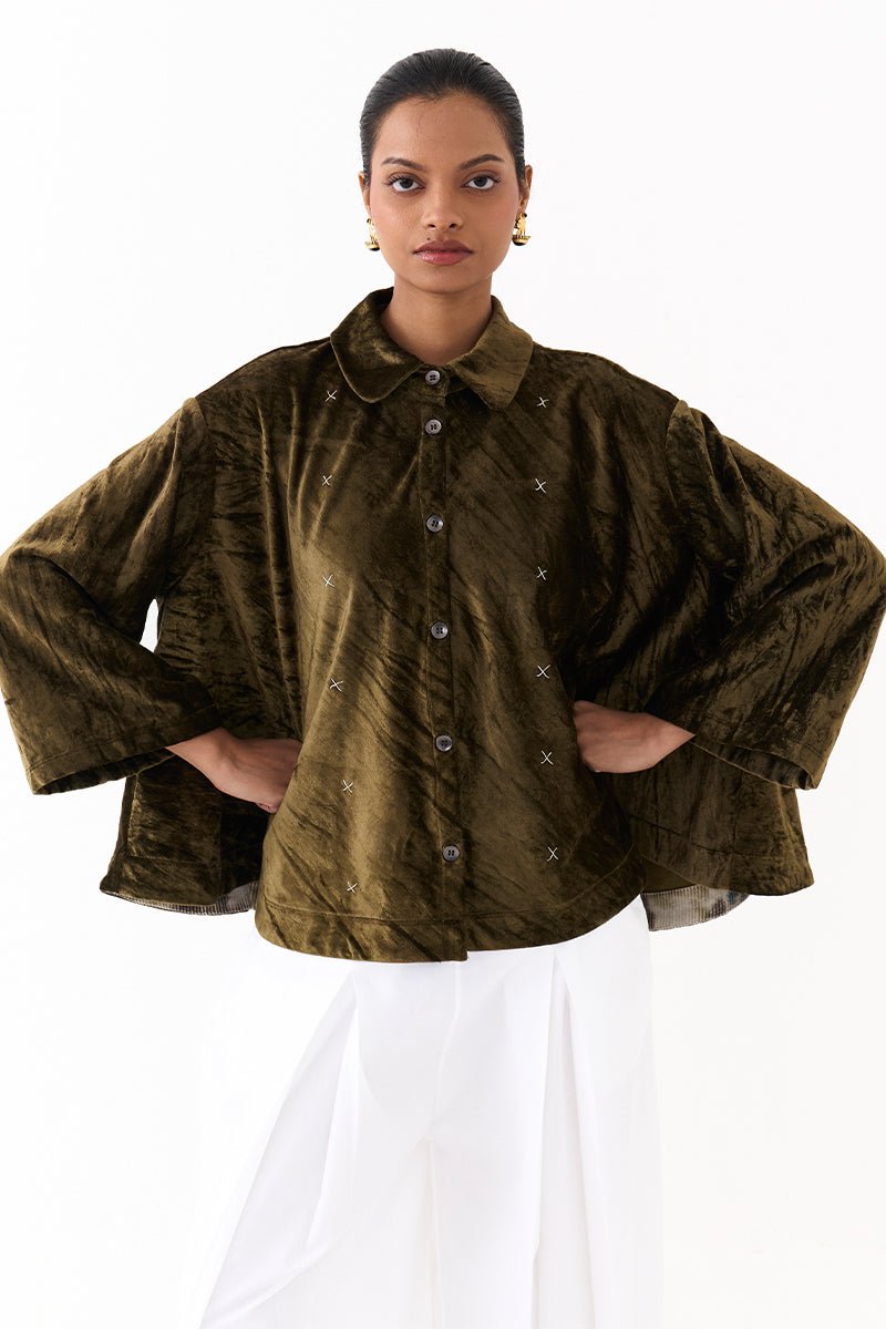 Wide Hem Shirt - Three Clothing