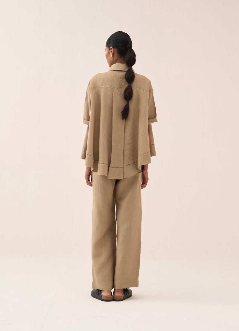 Wide Hem Shirt - Three Clothing