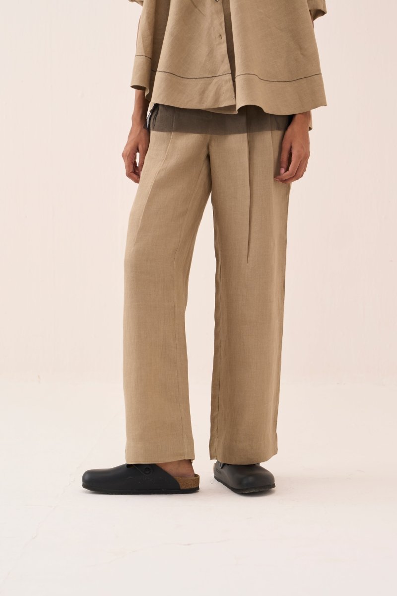 Wide Hem Shirt Co - Ord (Set Of 3) (Slip Included) - Three Clothing