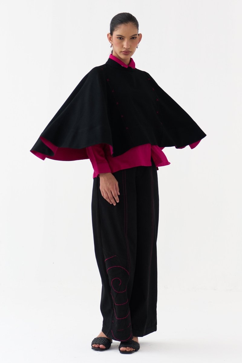 Woollen Poncho (Including Shirt) - Three Clothing