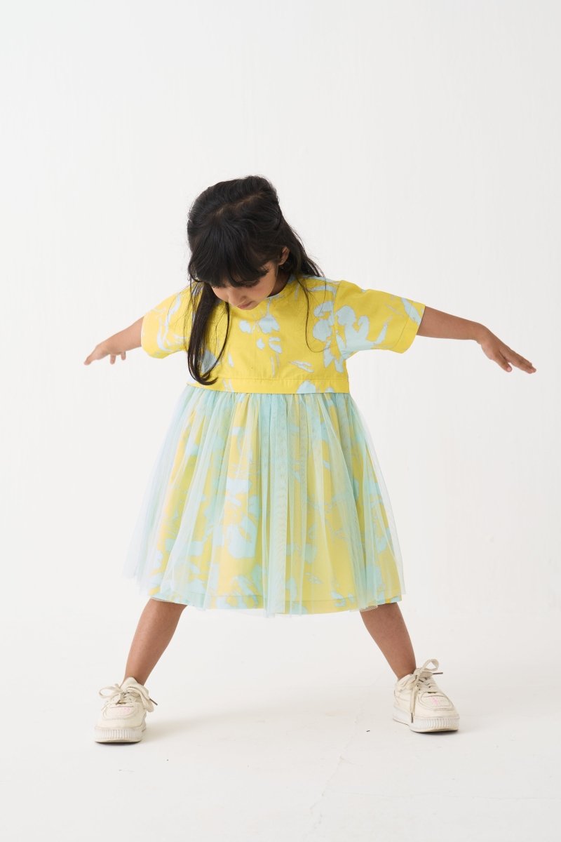 Yoke Frill Dress - Three Clothing
